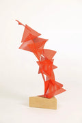"Cascade" — Perforated Steel Sculpture